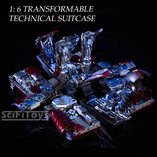 1:6 Iron Man 2 - Tony Stark Custom Mark V 5 Transformable Technical Suitcase Diorama