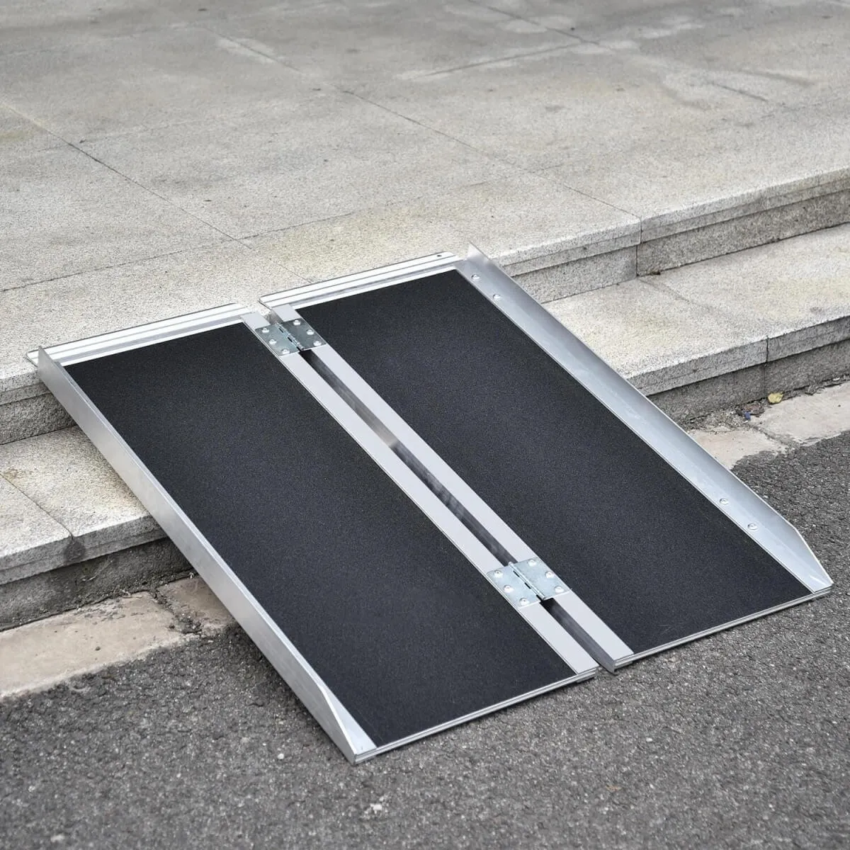 3-5 FT Non Skid Aluminum Portable Wheelchair Ramp