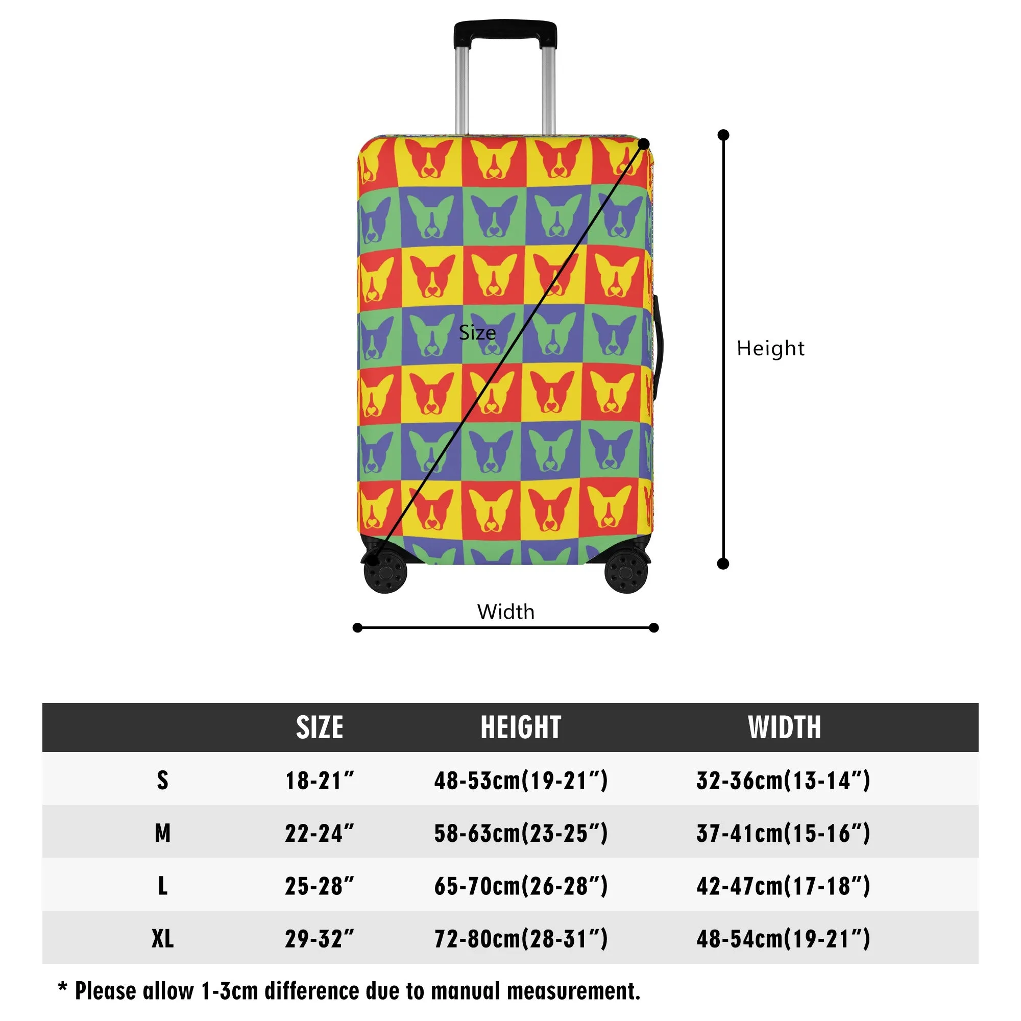 Apollo - Luggage Cover for Boston Terrier lovers