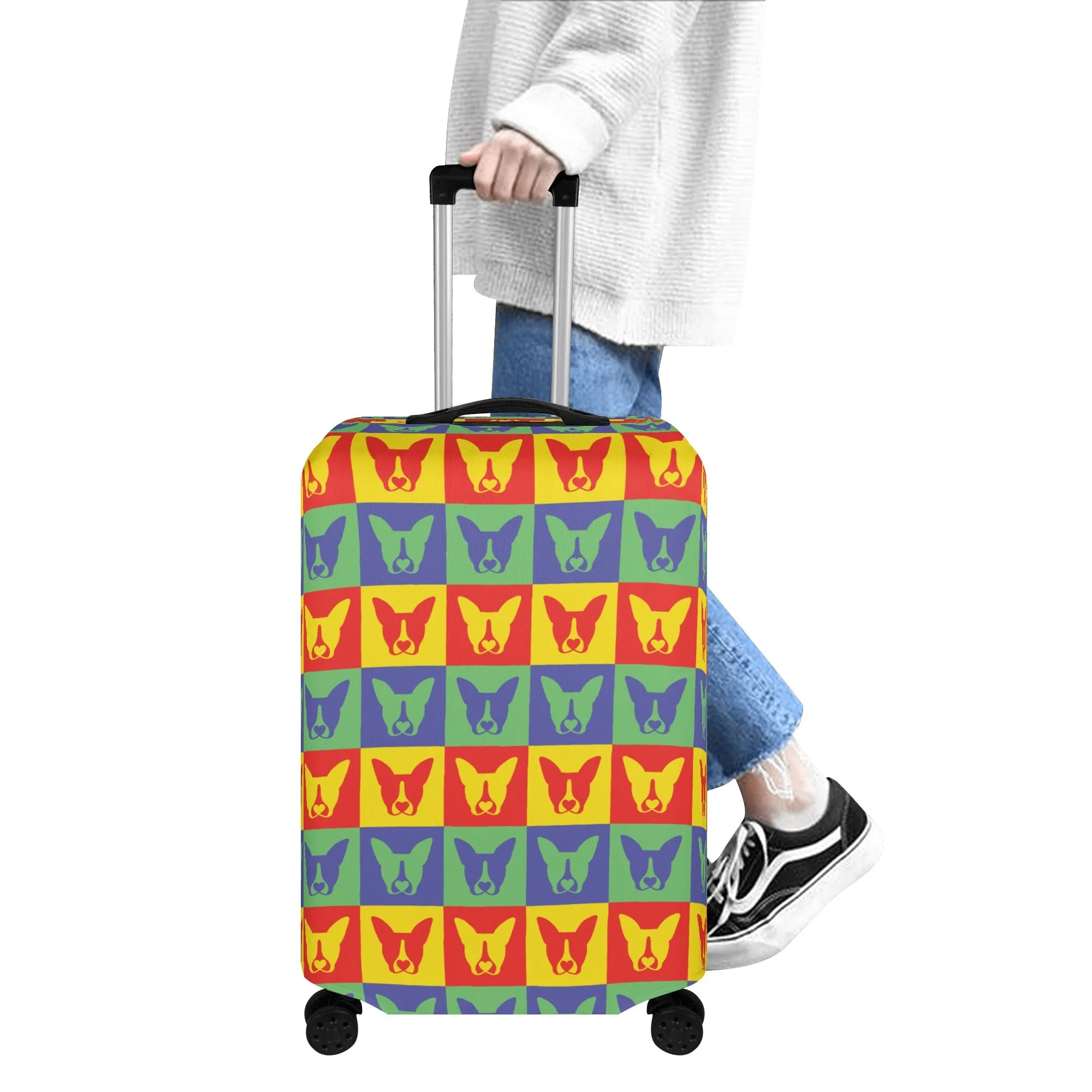 Apollo - Luggage Cover for Boston Terrier lovers