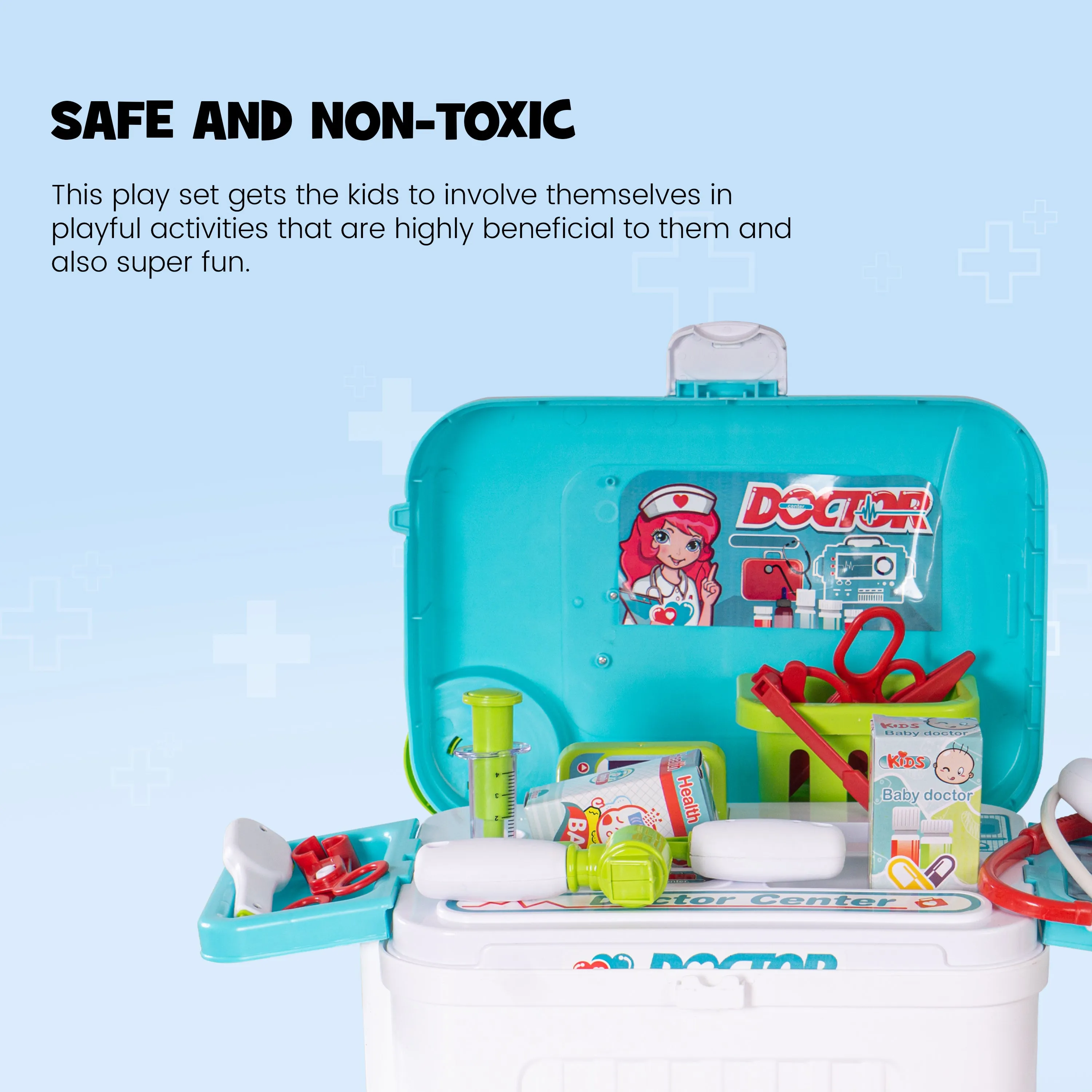 Baybee Doctor Play Set with Suitcase & Portable Pretend Play,Little Doctor Set Toys for Kids
