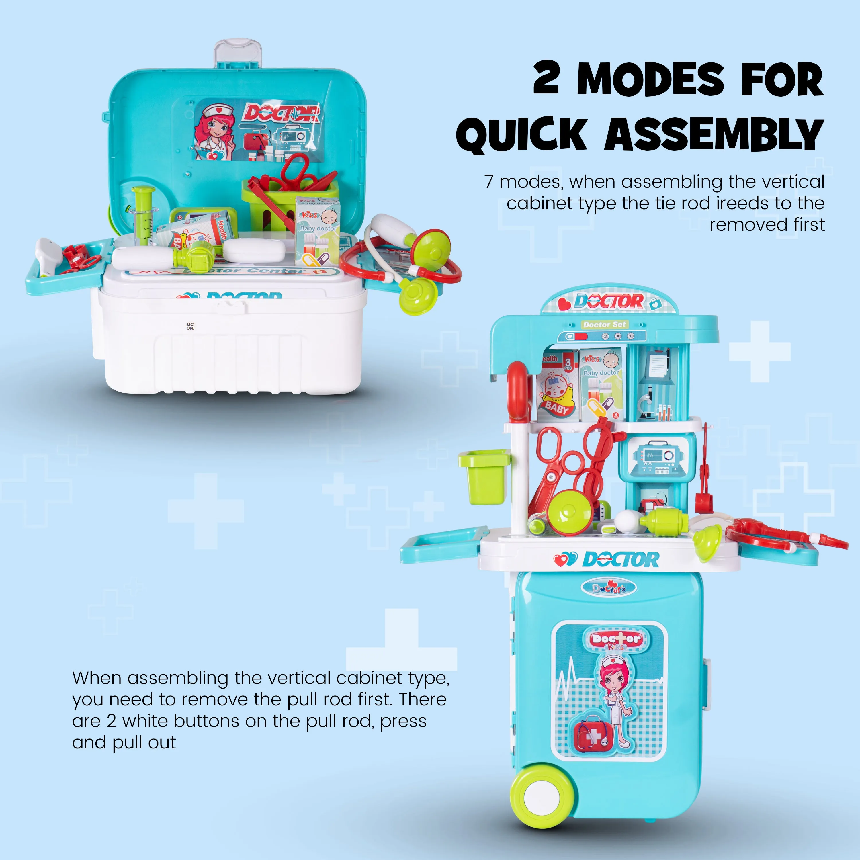 Baybee Doctor Play Set with Suitcase & Portable Pretend Play,Little Doctor Set Toys for Kids