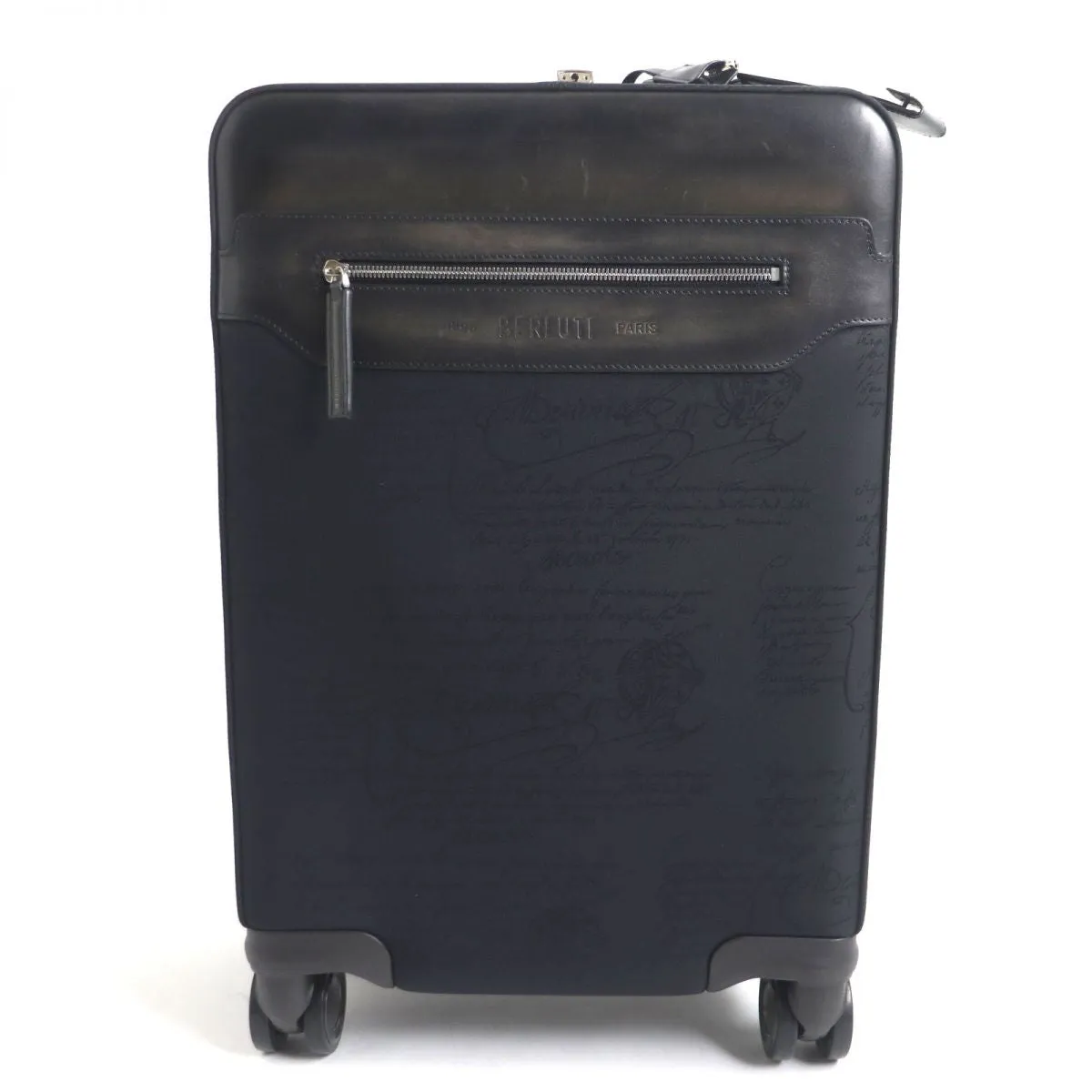 Berluti Formula 1004 Calligraphy Nylon Leather Suitcase