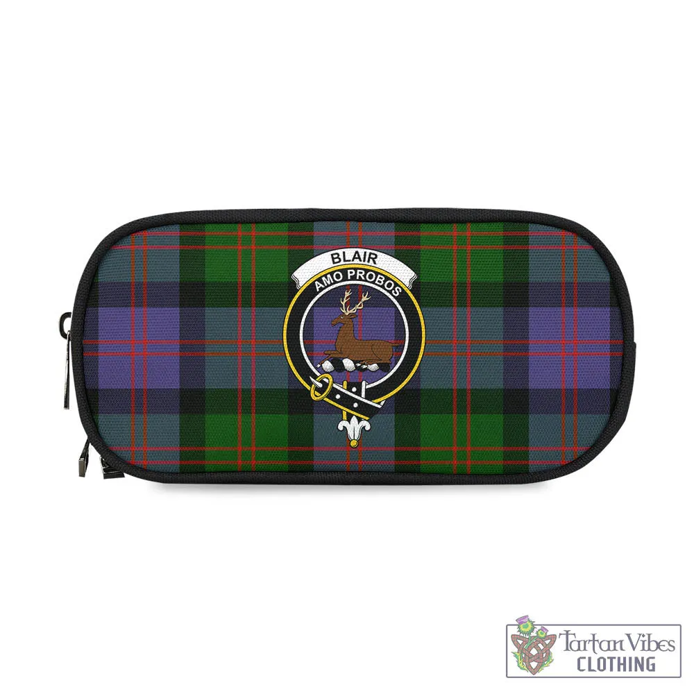 Blair Modern Tartan Pen and Pencil Case with Family Crest