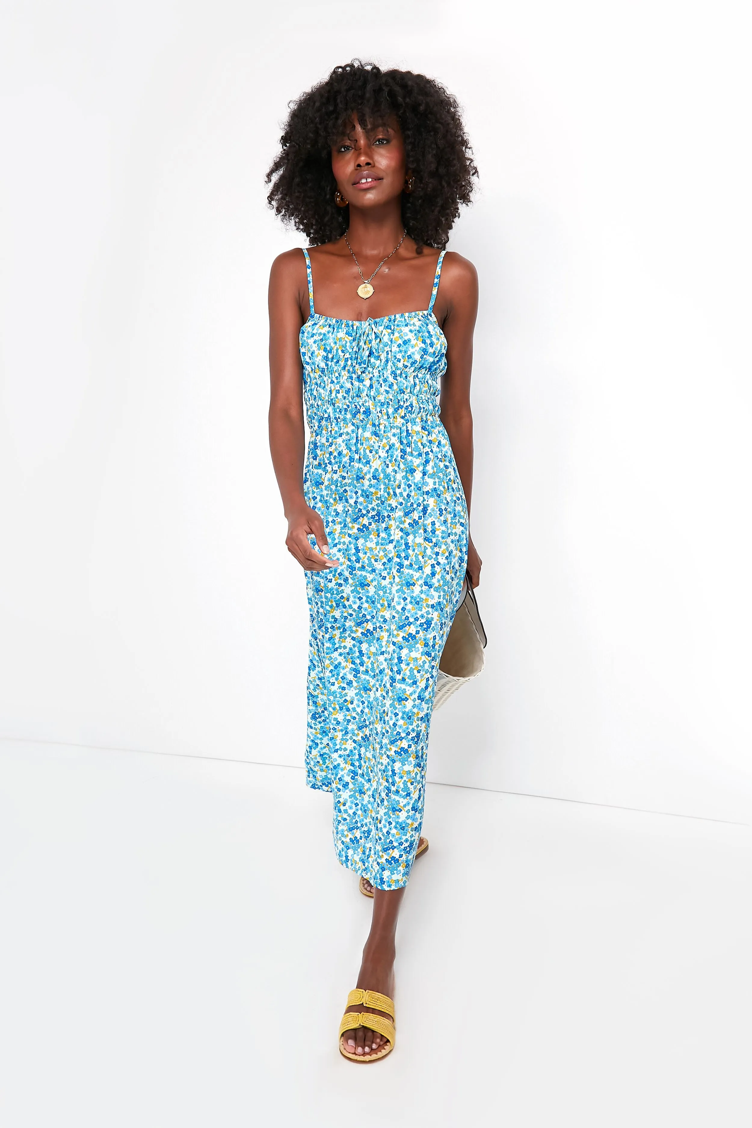 Blue Lou Floral Print Caprera Midi Dress