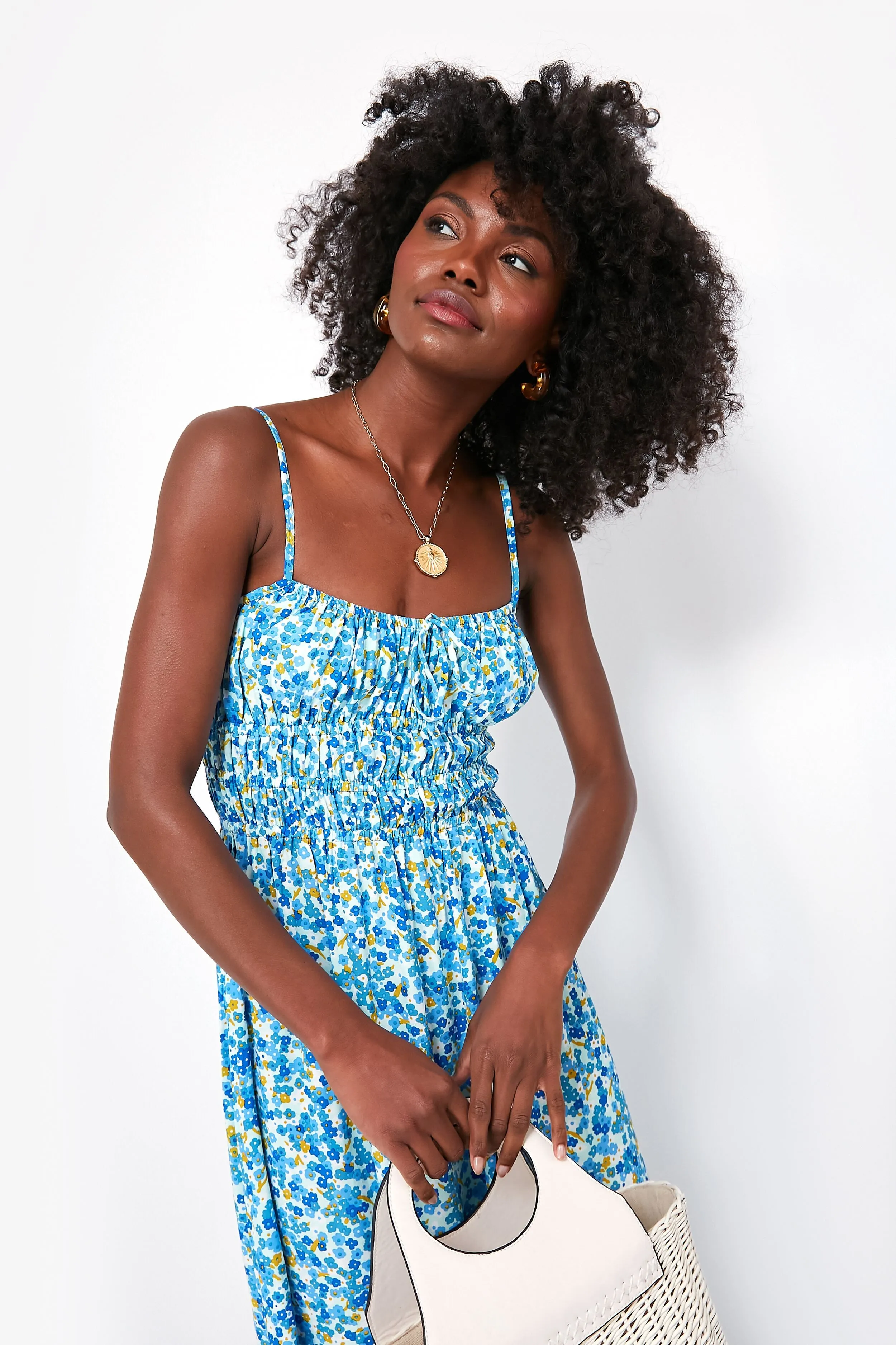 Blue Lou Floral Print Caprera Midi Dress