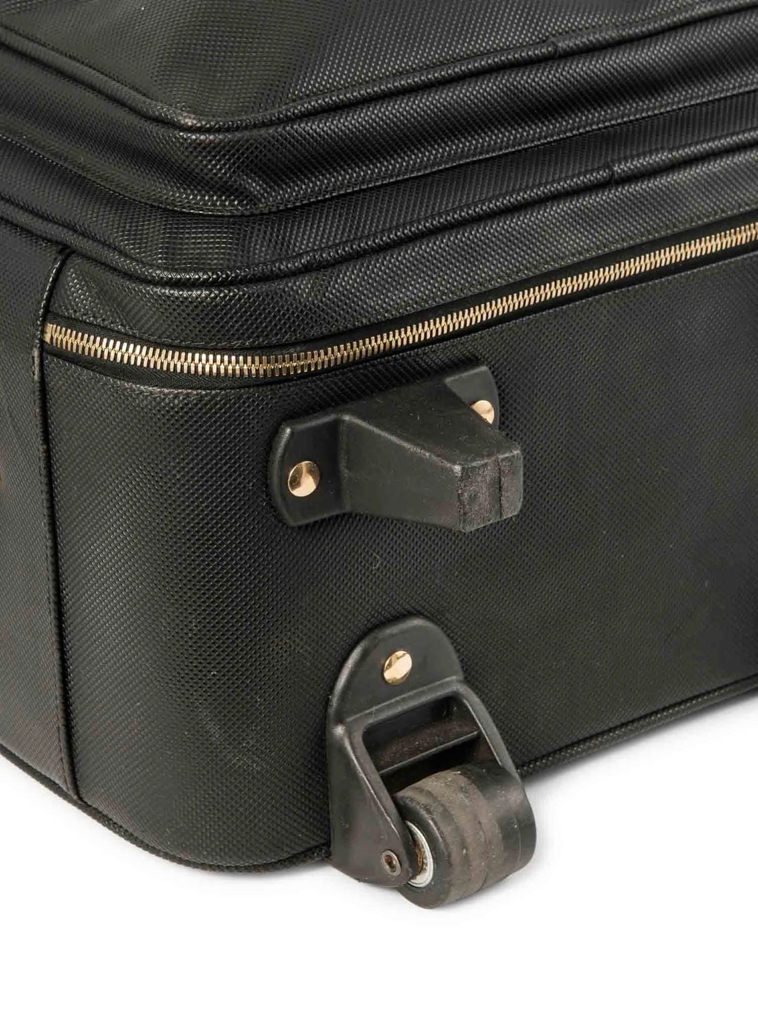 Bottega Veneta Carry-On Suitcase Black Brown