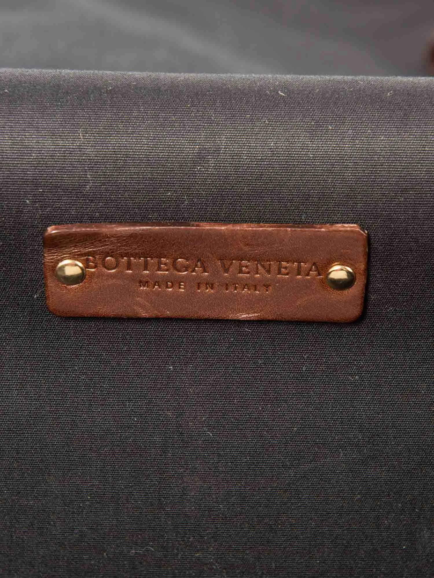 Bottega Veneta Carry-On Suitcase Black Brown