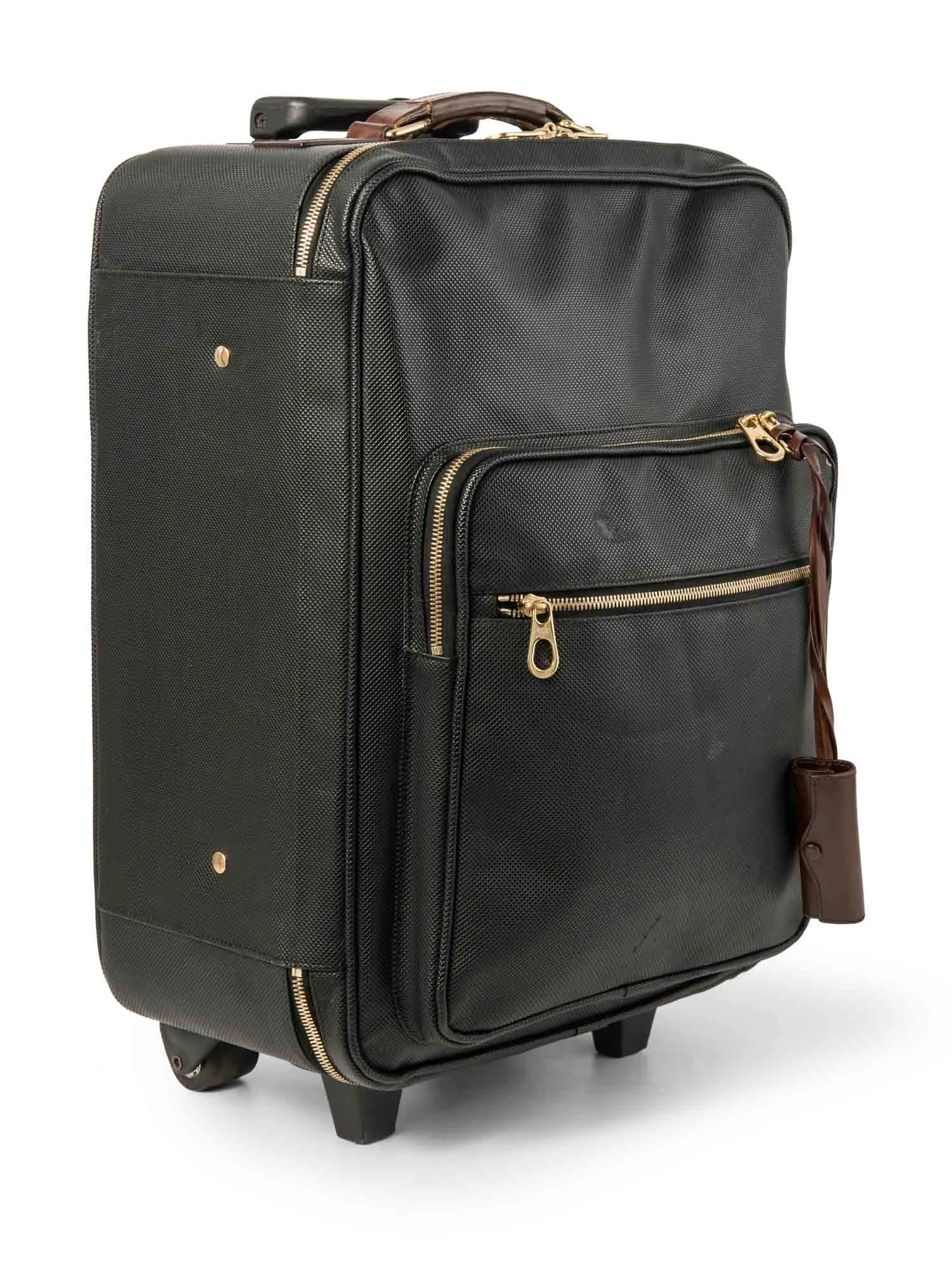 Bottega Veneta Carry-On Suitcase Black Brown
