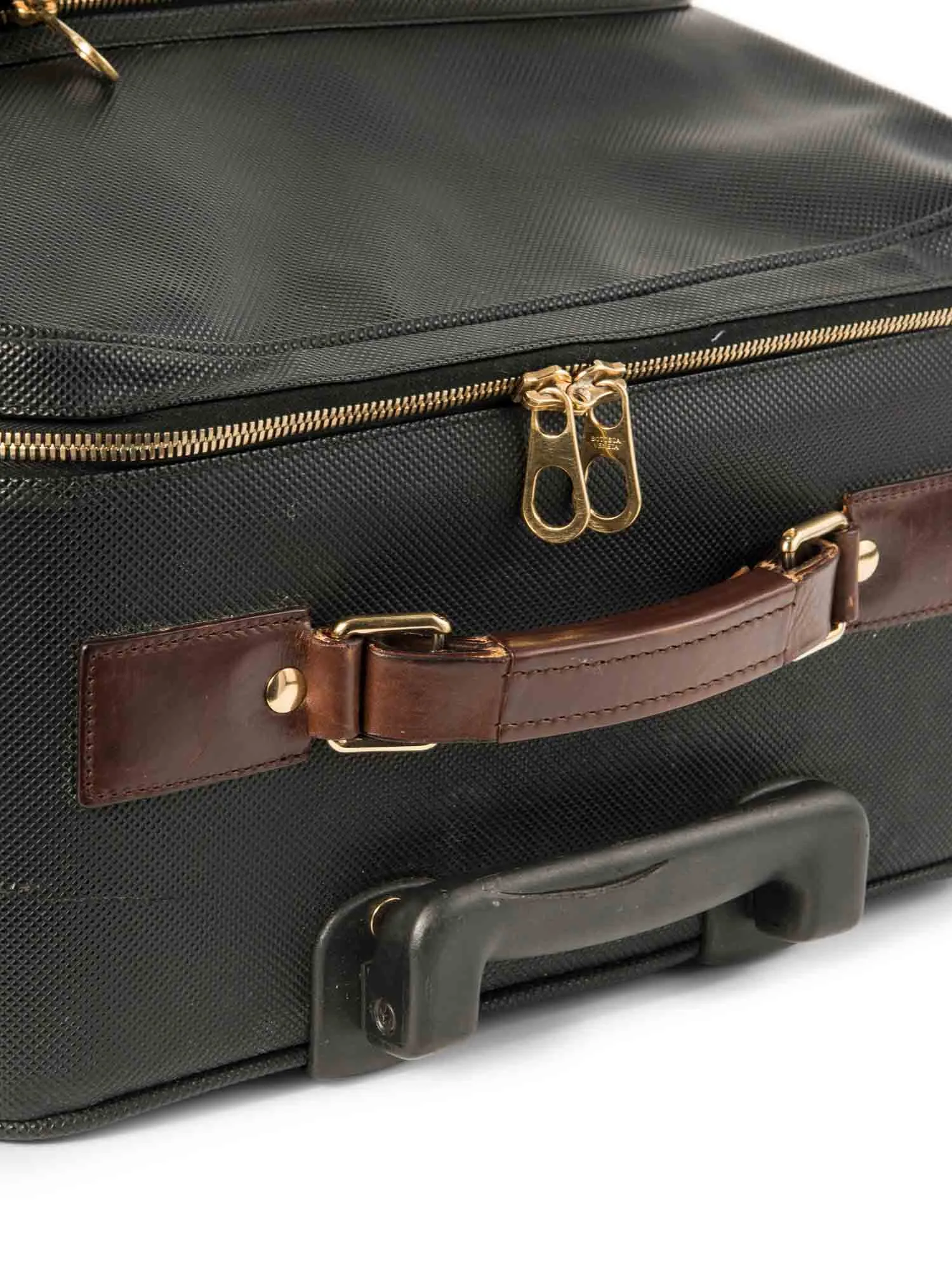 Bottega Veneta Carry-On Suitcase Black Brown