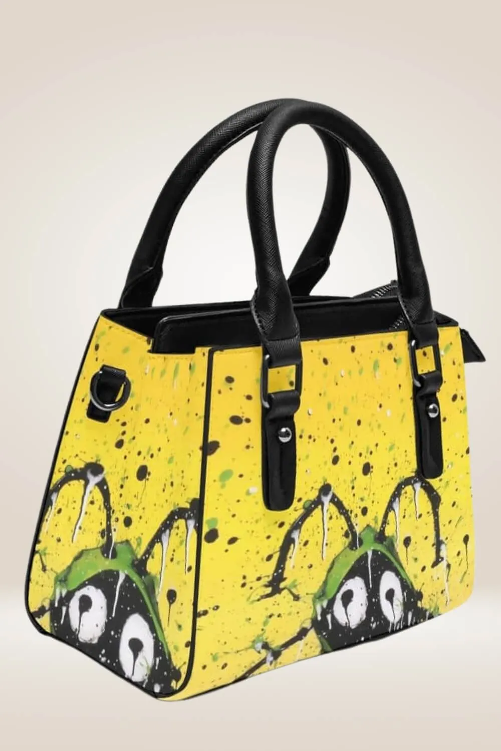 Cute Bug Yellow Satchel Bag