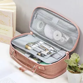 Extra-Large Multilayer Canvas Pencil Case Pouch