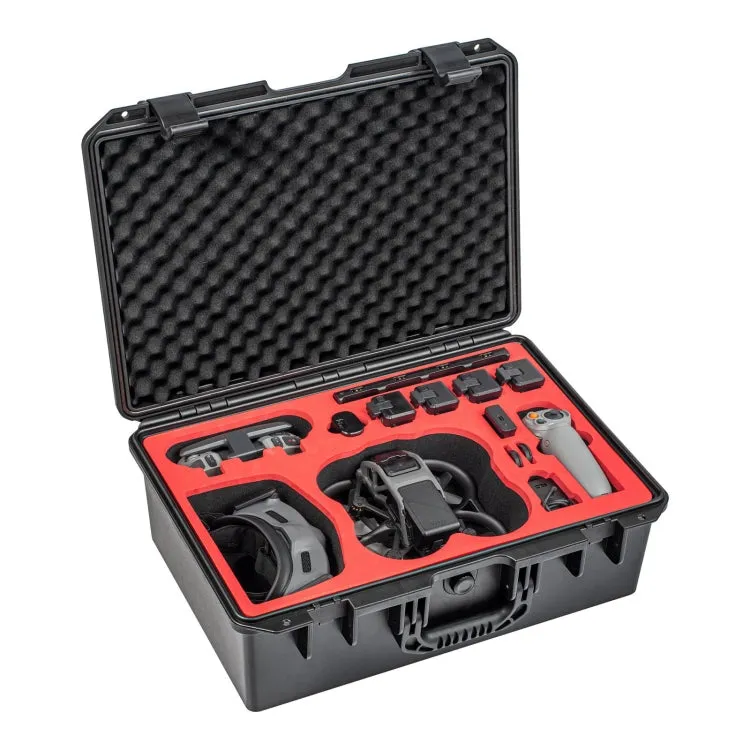 For DJI Avata STARTRC IP67 Waterproof PP Suitcase Storage Box(Black)