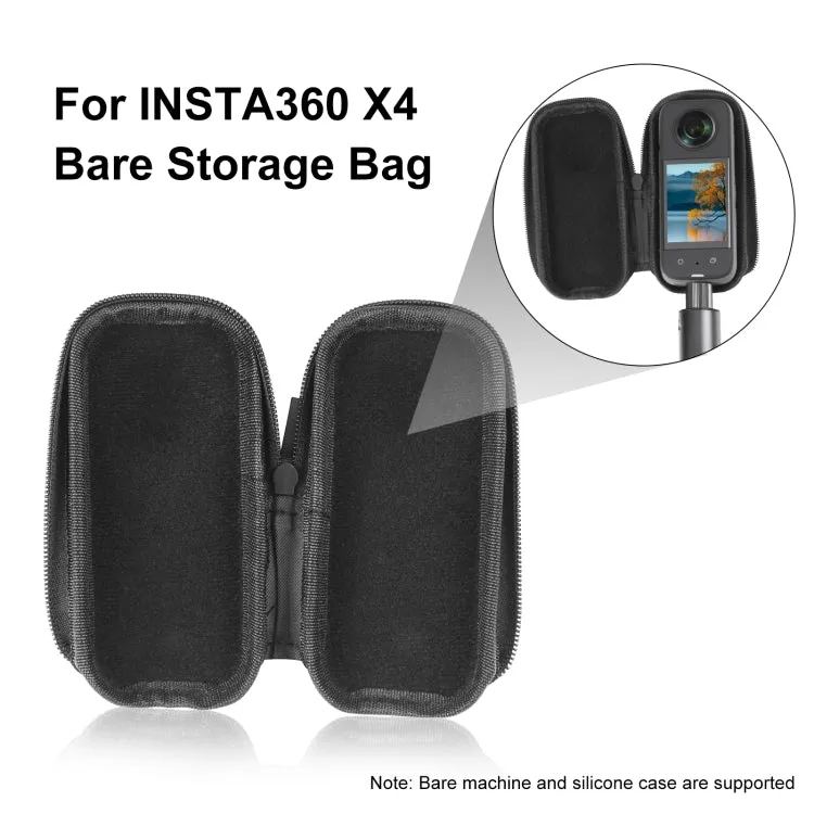 For Insta360 X4 PULUZ Camera Portable Case Box Storage Bag (Black)