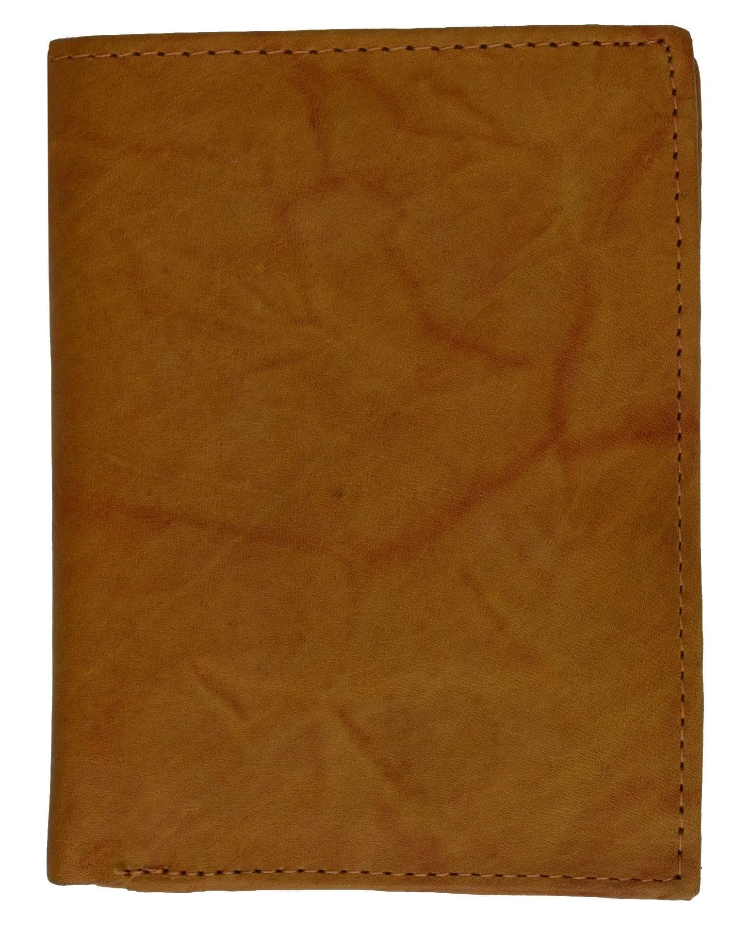 Genuine Leather European Hispter Bifold Wallet with 2 center Flaps and Coin Purse for Men 618 CF