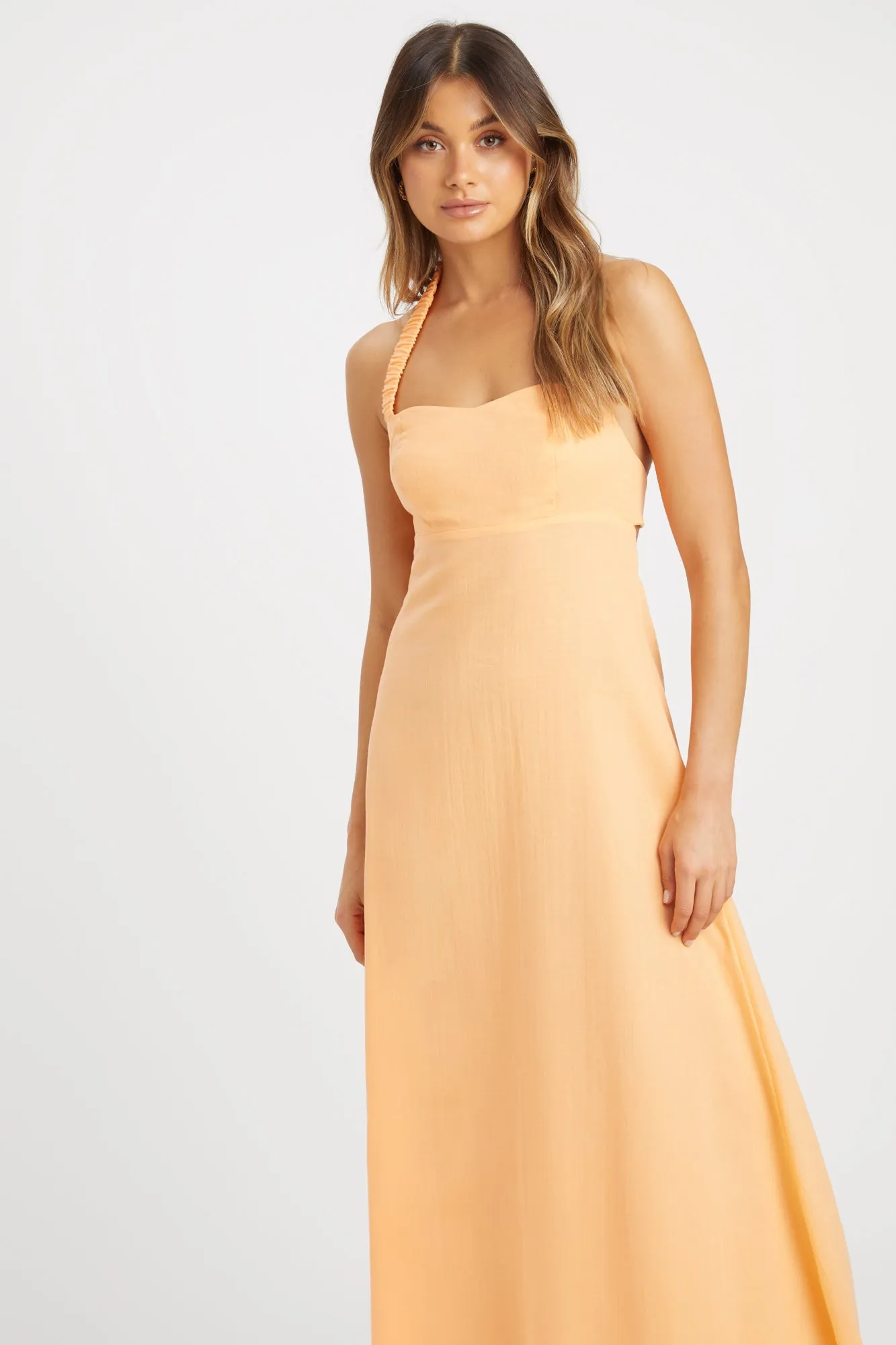 Georgette Halter Dress