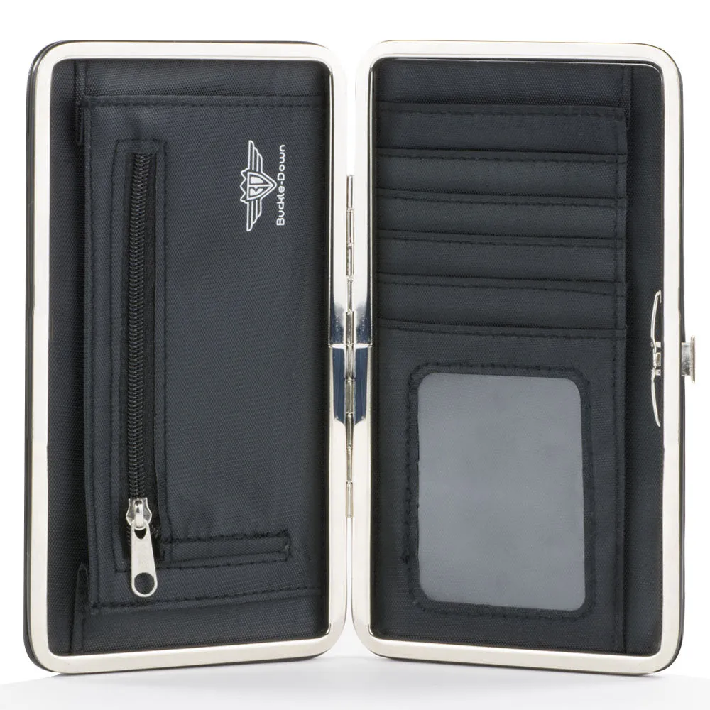 Hinged Wallet - THE POLAR EXPRESS Engine Car Light Beam Scene