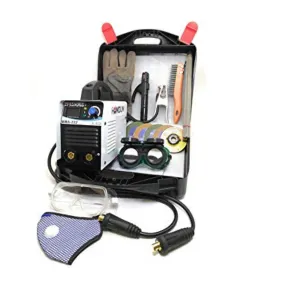 Homdum Portable Inverter Welding Machine (IGBT) ARC 220 Amps in a Compact Suitcase with Cable, Holder, safety gloves and Complete Accessories Combo Offer with 6 Month Warranty.