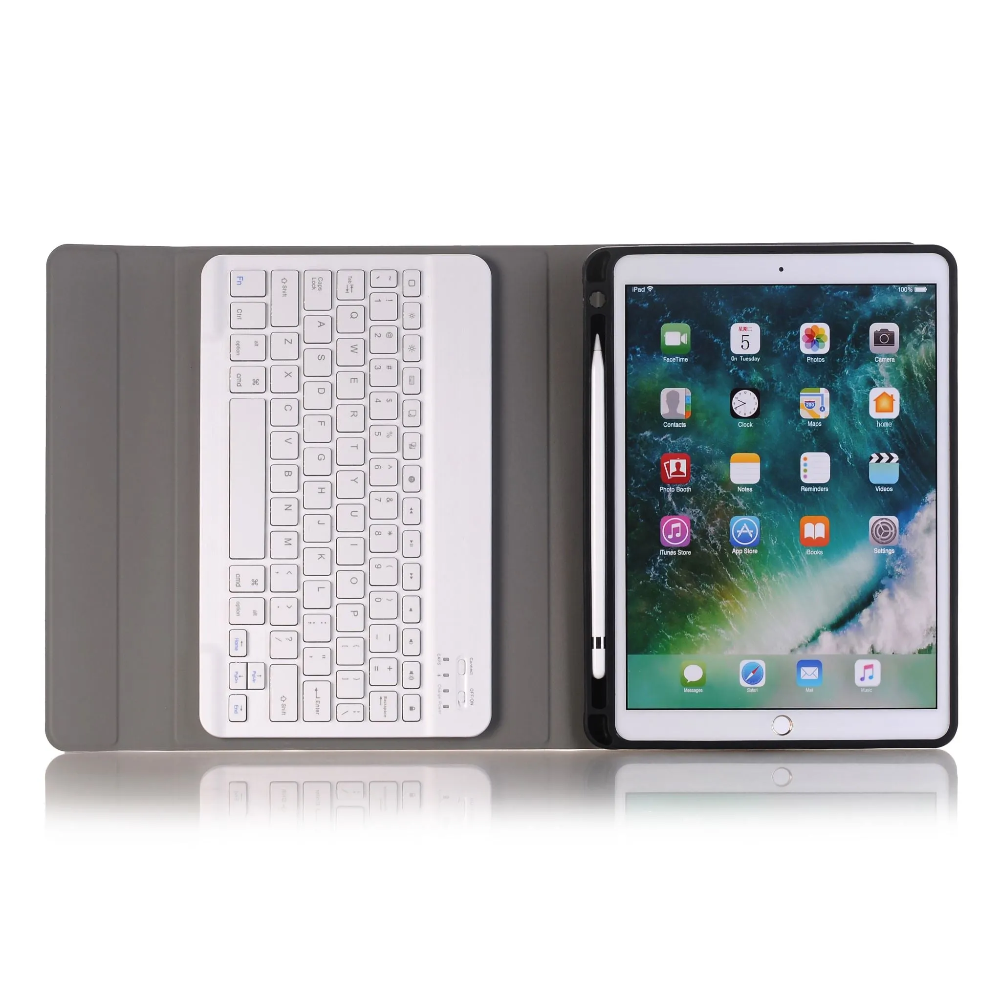 iPad 10.2'', iPad Air 3, Pro 10.5,  Keyboard Case With Pencil Holder