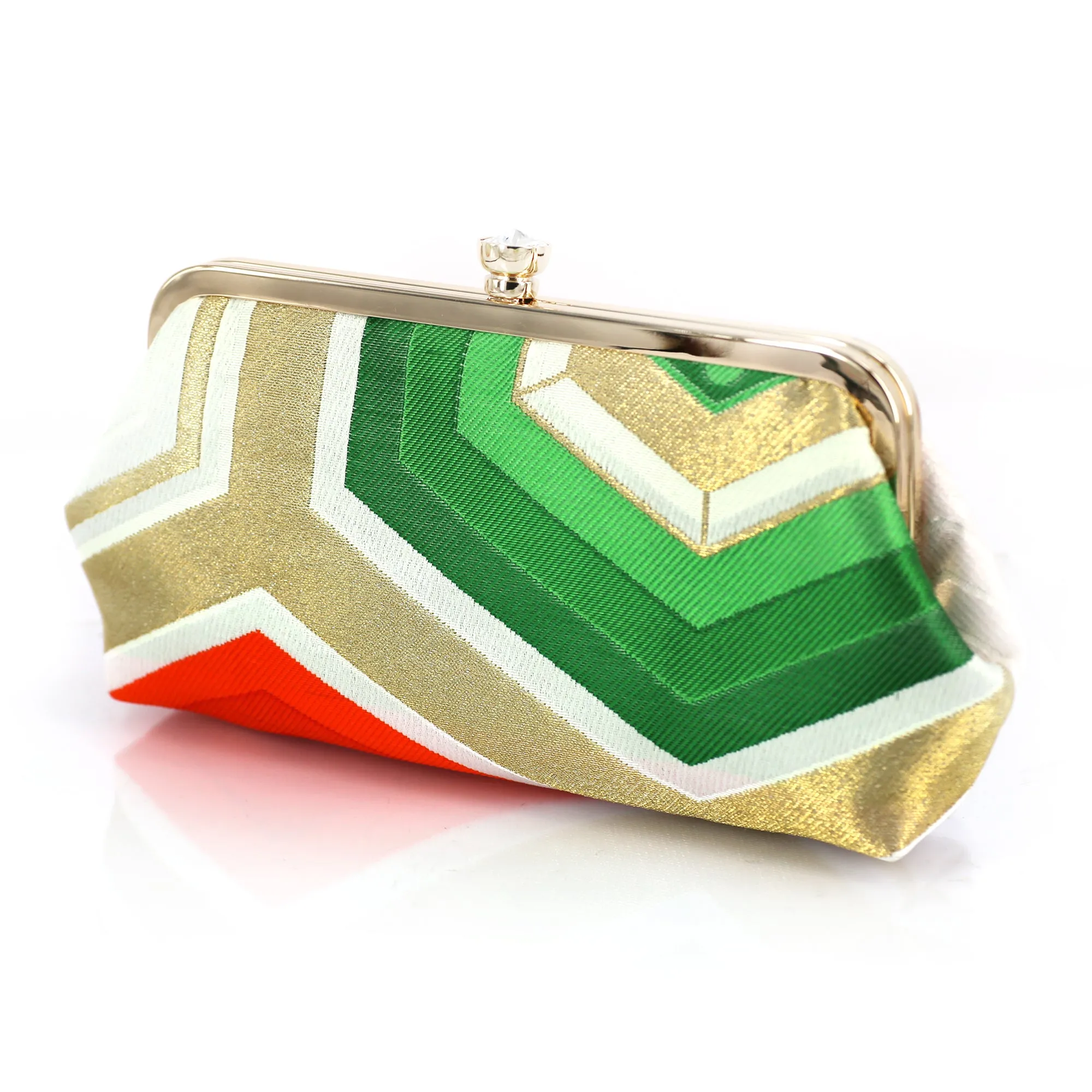 Kikko Hexagon Kimono Clutch Bag | Upcycled from vintage Japanese Obi