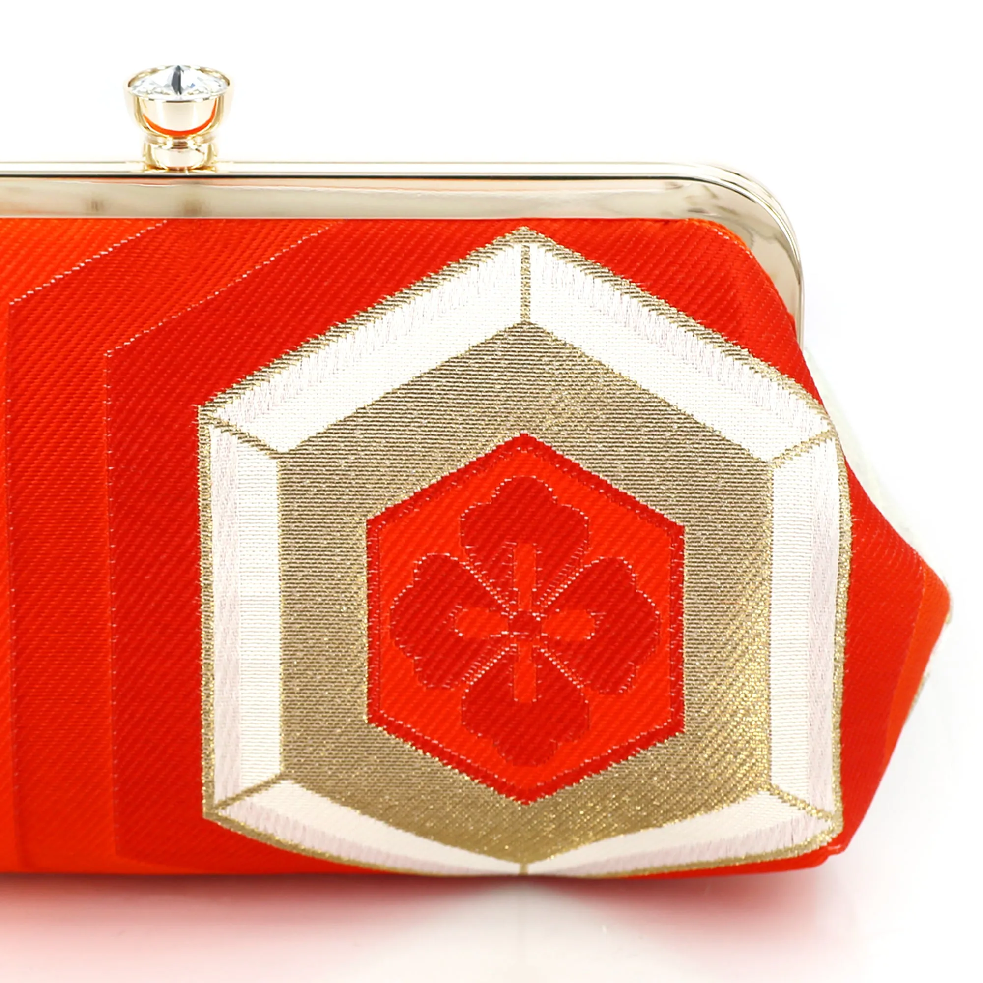 Kikko Hexagon Kimono Clutch Bag | Upcycled from vintage Japanese Obi