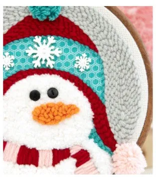 Kimberbell Punch Needle Embroidery Kit - Shivering Snowman