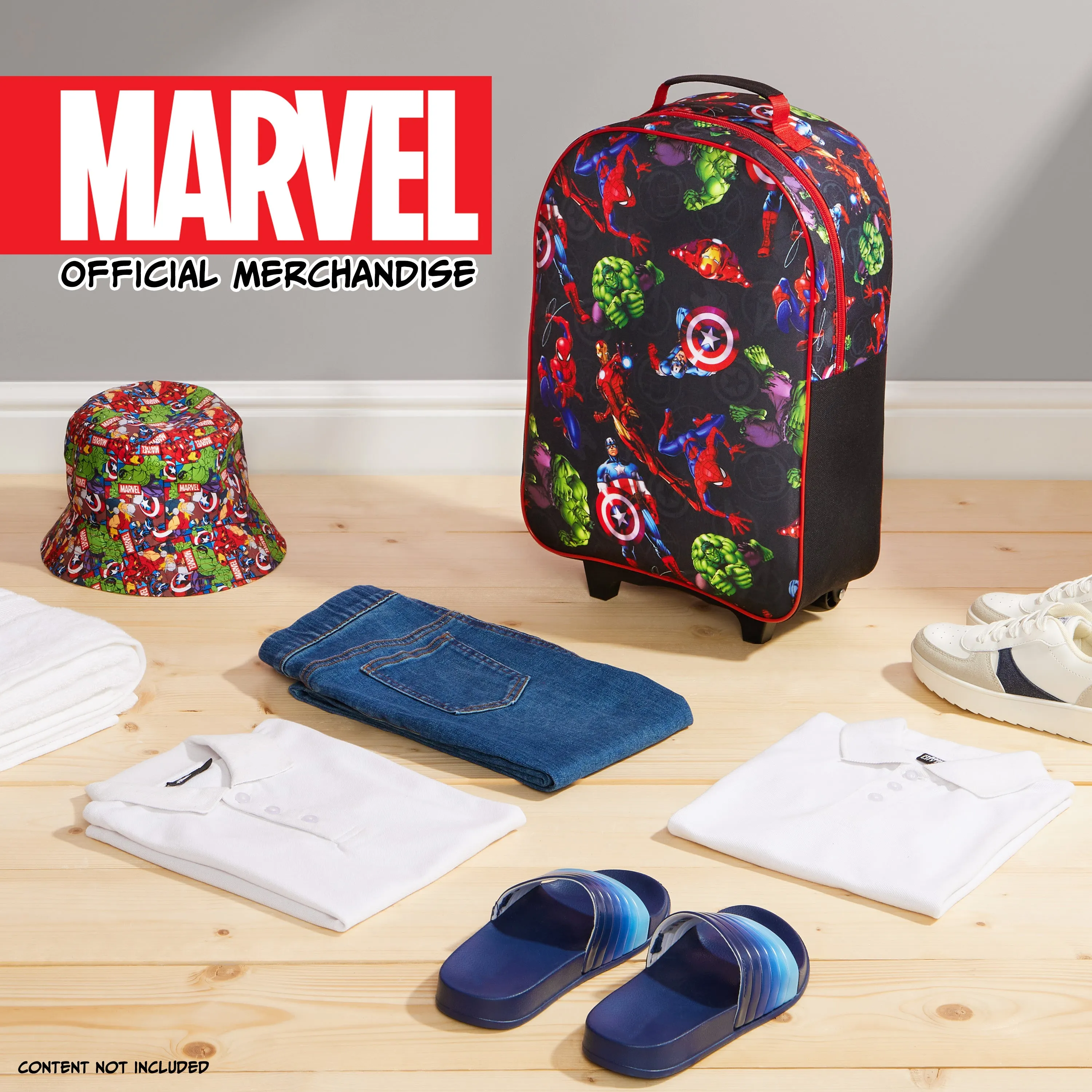 Marvel Suitcase for Boys Carry On Avengers Travel Bag with Wheels