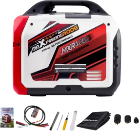 Maxpeedingrods MXR4000-US Gas Inverter Generator 3200W/4000W Low THD Parallel RV Ready with CO Alert App Monitoring New