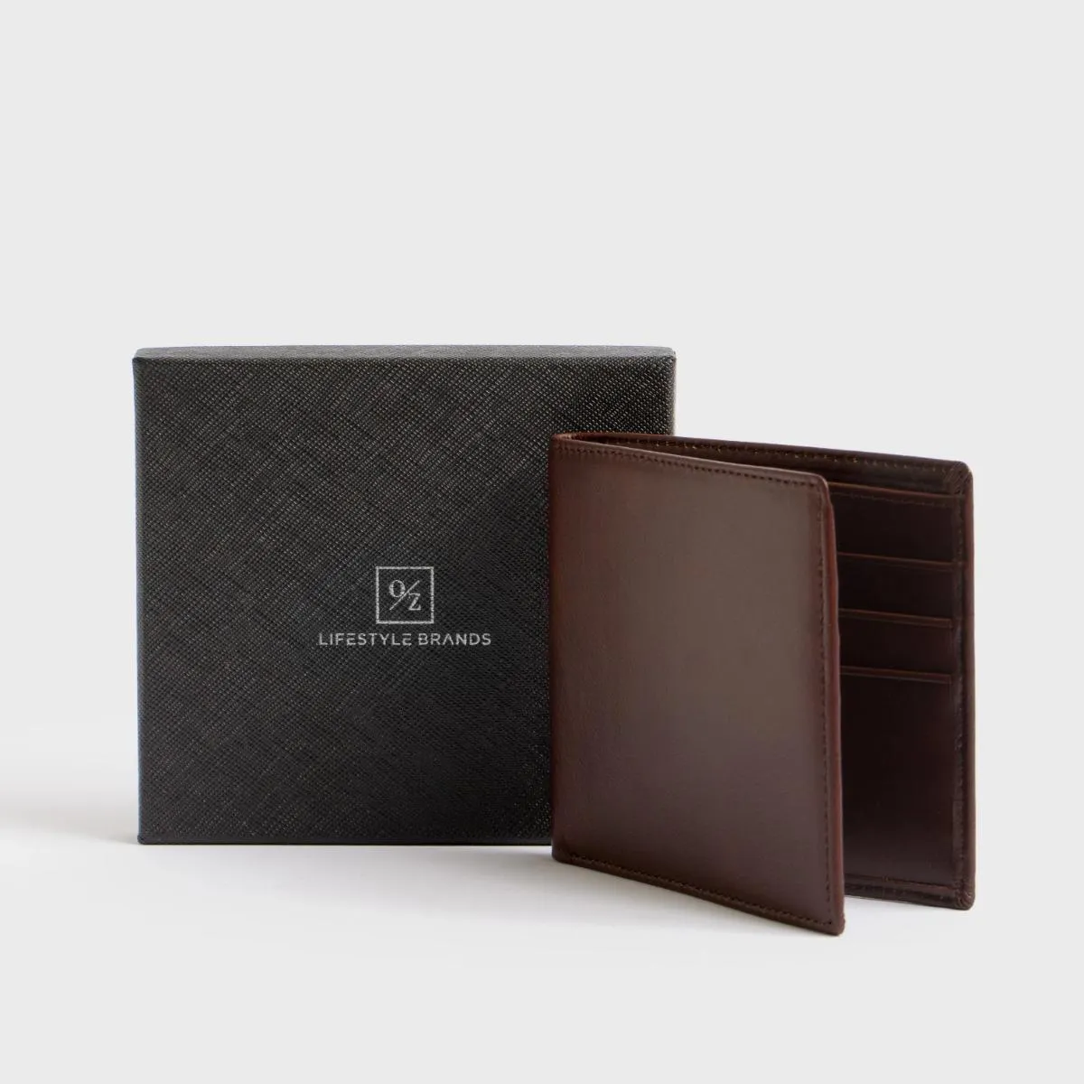 Men's Genuine Leather Bi-Fold Wallet
