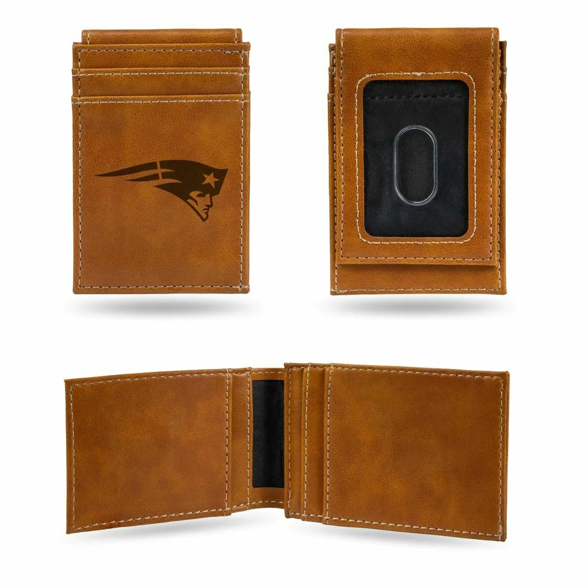 New England Patriots - Laser Engraved Front Pocket Wallet