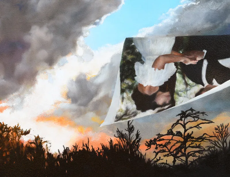 New Year's Eve Oil Painting