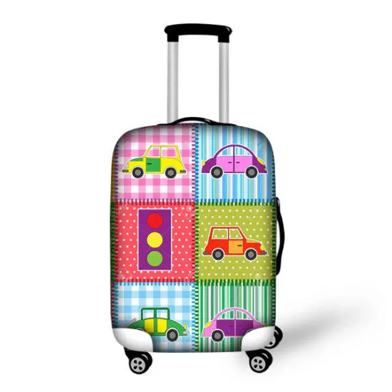 Paris French Eiffel Tower Luggage Covers Apply to 18 - 30 Inch Trolley Case Elastic Suitcase Protective Cover