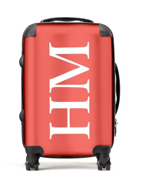 Personalised Suitcase | Watermelon Monogram