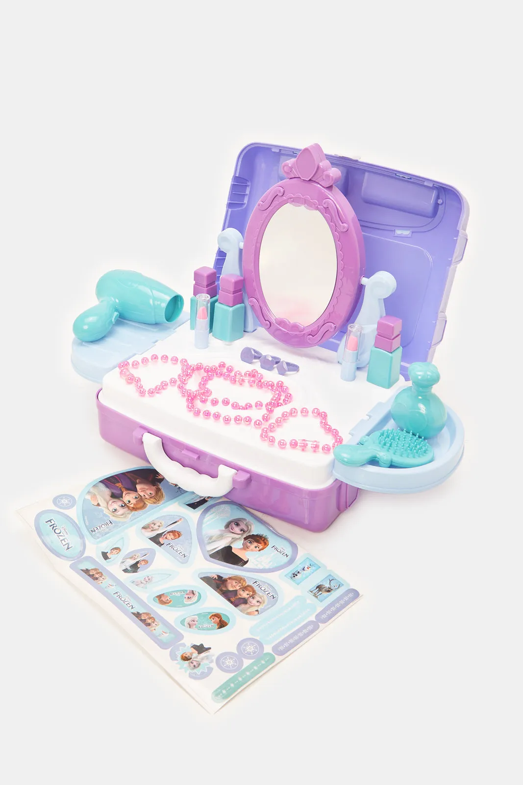 Purple Frozen Dress Up Play Suitcase (22 Piece)