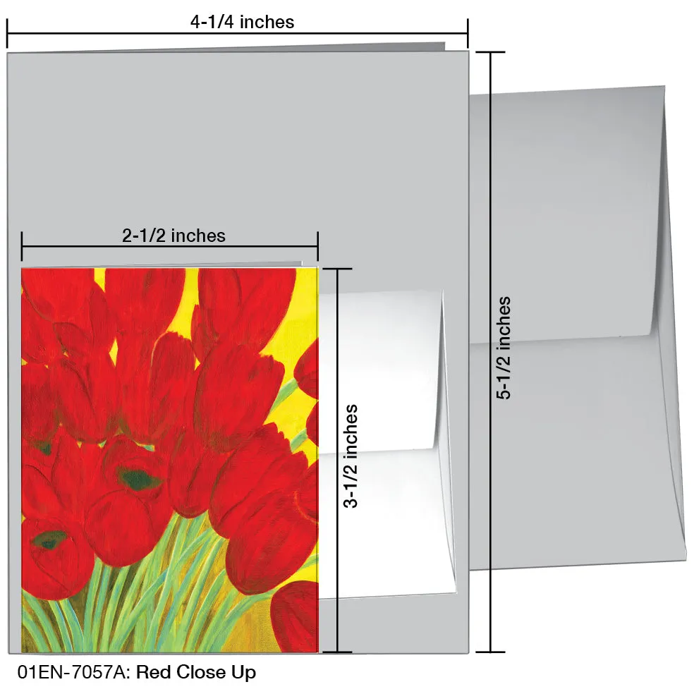Red Close-Up, Greeting Card (7057A)