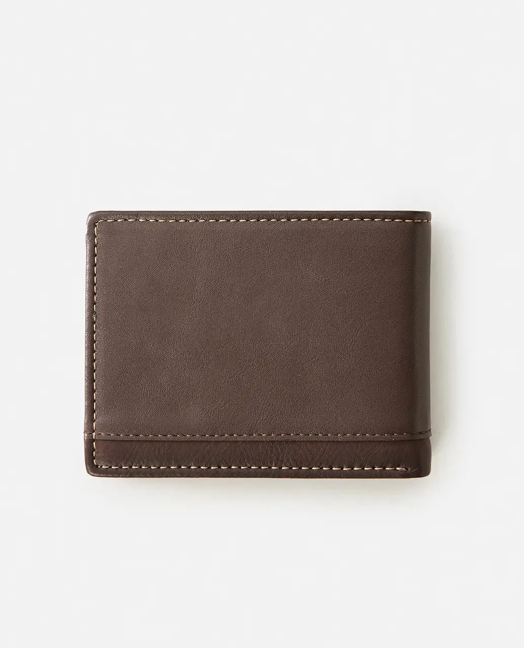Ridge PU All Day Wallet in Brown & Tan