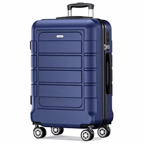 SHOWKOO Luggage PC ABS Durable Expandable Hardside Suitcase