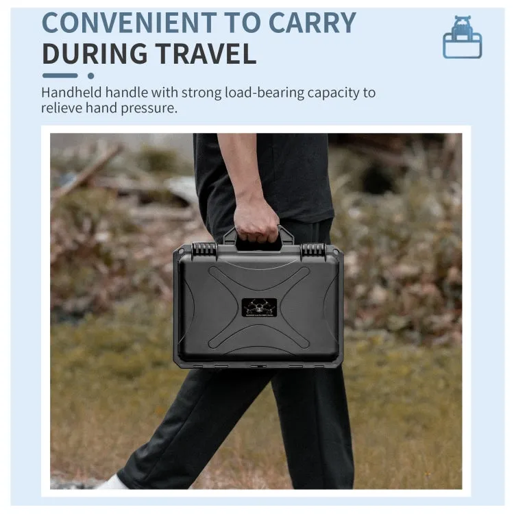 STARTRC ABS Waterproof Shockproof Suitcase Storage Box For DJI Mini 4 Series / Mini 3 Series / RC / RC-N1(Black)