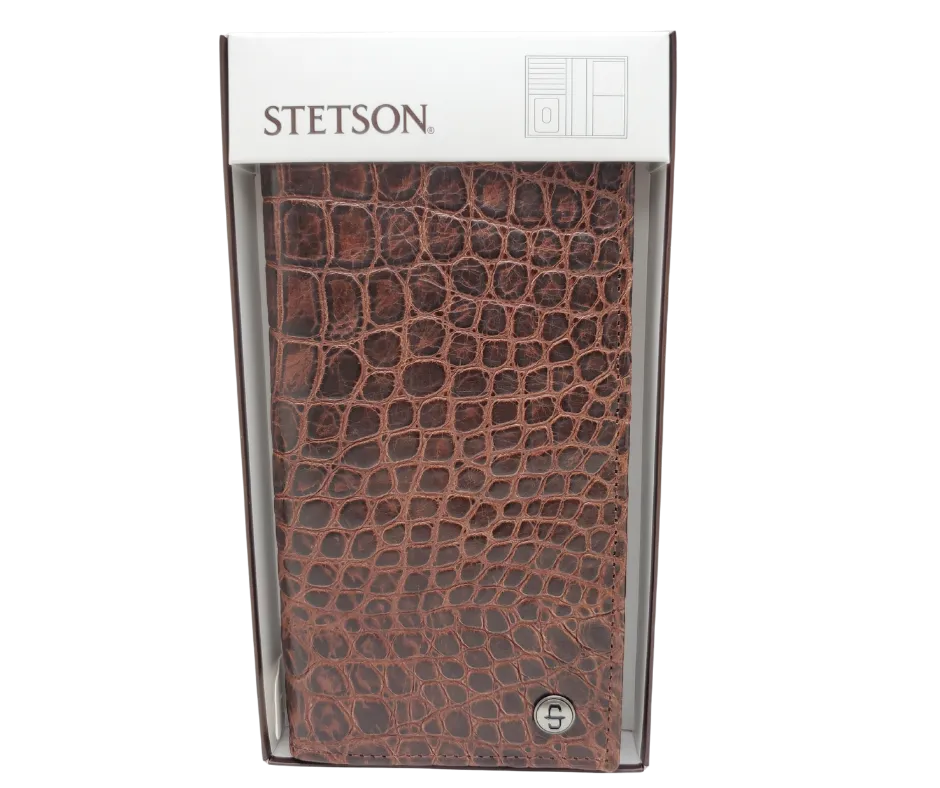 Stetson Croc Print Roper Wallet