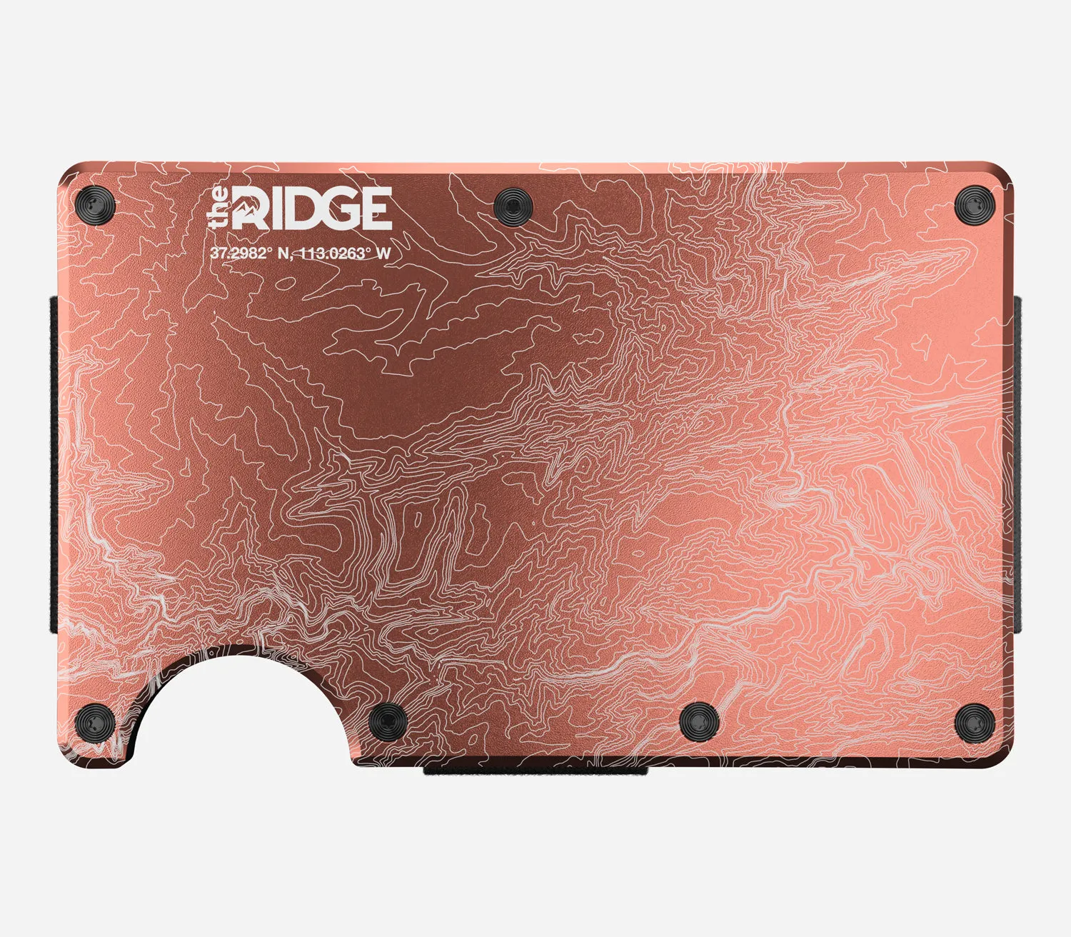 The Ridge Wallet - Aluminum With Money Clip   Cash Strap - The Narrows