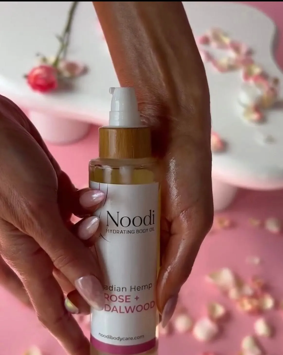 Travel size Rose   Sandalwood Body Oil 30ml