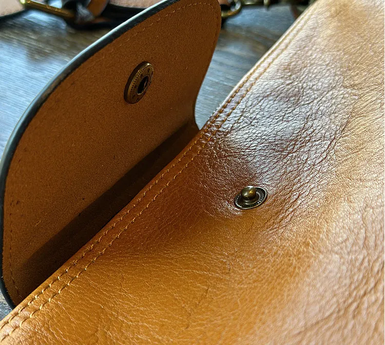 Vintage Ladies Leather Over The Shoulder Bag Genuine Leather Purses For Women