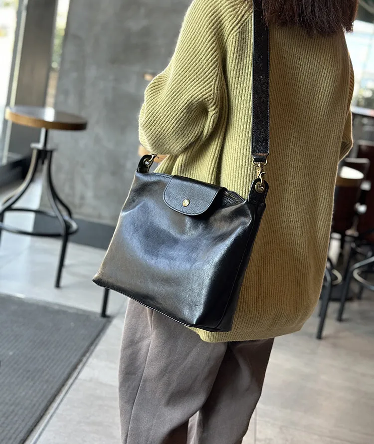 Vintage Ladies Leather Over The Shoulder Bag Genuine Leather Purses For Women