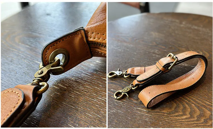 Vintage Ladies Leather Over The Shoulder Bag Genuine Leather Purses For Women